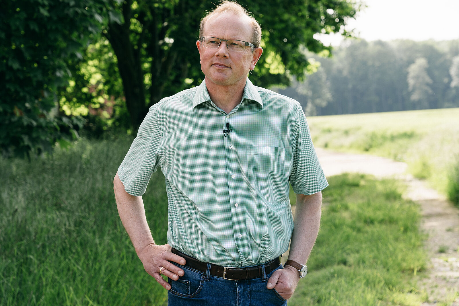zu Besuch bei Landwirt Heinrich Große Liesner